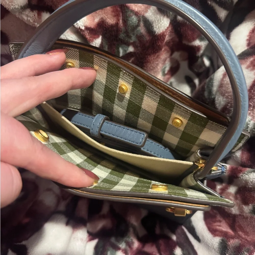 Tory Burch Dusty Blue Petite Lee Radziwill